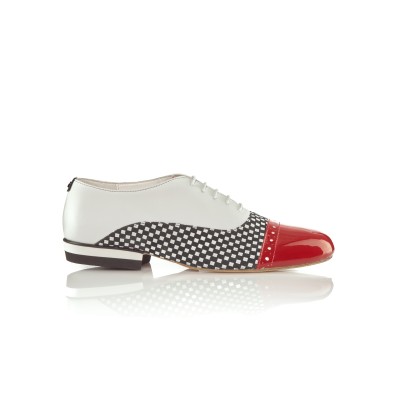 Mono Checkered Red Patent